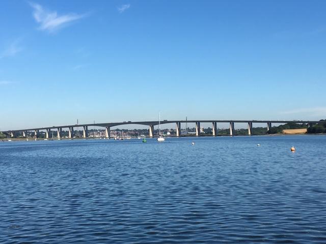 De brug bij Ipswich (38 meter hoog)